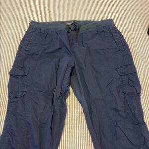 Eddie Bauer Blue Track Pants Relaxed Fit Joggers